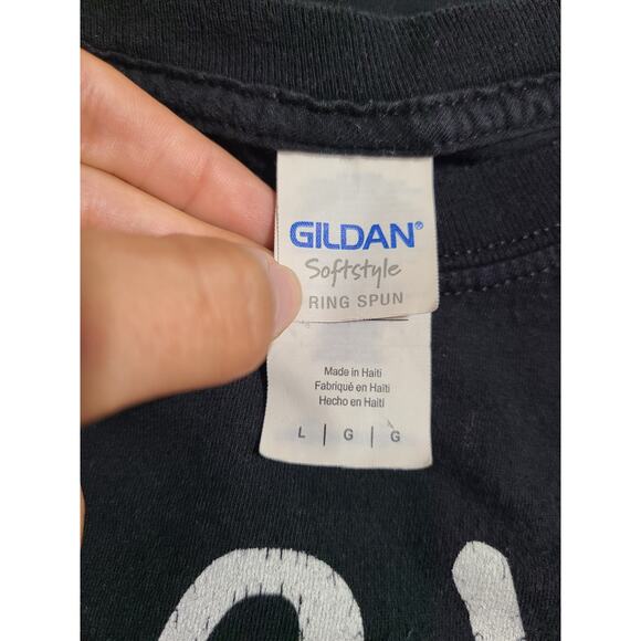 Gildan large unisex black " how you doin" graphic tee - Picture 3 of 6